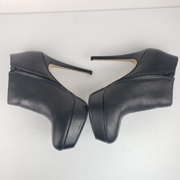 Aldo Women's High Heel Platform Leather Bootie Size 8.5 - Picture 13 of 16